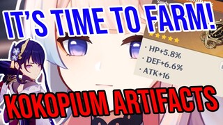 Farming Kokopium Artifacts! Thoughts on Kokomi and Content Creation - Genshin Impact