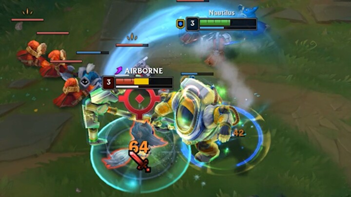 I was too eager—I was a Level 3 top-lane Titan and got one-shot down to half health! LOL designers!!