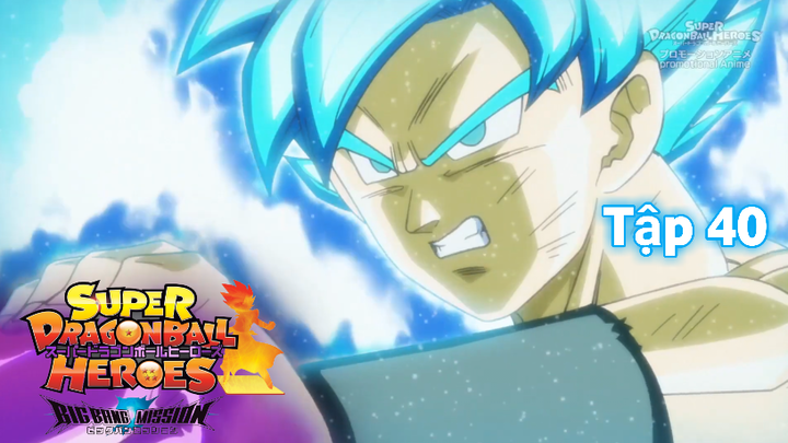 Super Dragon Ball Heroes: Tập 40 (VietSub) - Goku SSB + UTP Vs Dark King Fu
