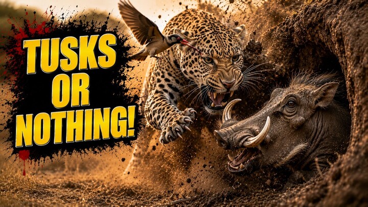 Warthog Vs Leopard | The Battle to Save a Tick-Covered Warthog