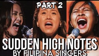 SUDDEN HIGH NOTES (PART 2) | (ELAINE DURAN, ZEPHANIE, ELHA and more!)