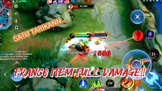 FRANCO MLBB | FRANCO FULL ITEM DAMAGE NGERII CUY