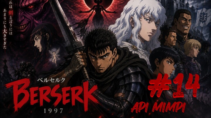 Berserk 1997(Kenpuu Denki Berserk) Eps 14 Subtitle Indonesia "Api mimpi" | Guts Vs 100 musuh🥶☠️🔥