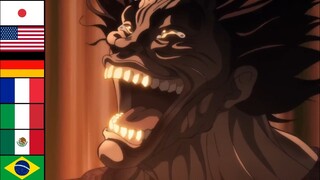 Yujiro Hanma Laughing In 7 Different Languages | Baki