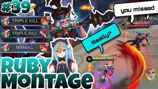 Ruby Montage #39 // When they Feed my Ruby Early Game // Mobile Legend √