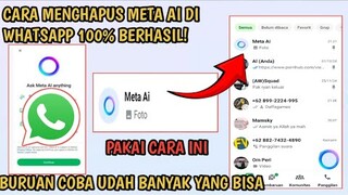 Berhasil! Cara Menghapus Meta Ai Di Whatsapp || Cara Menghilangkan Meta Ai Whatsapp