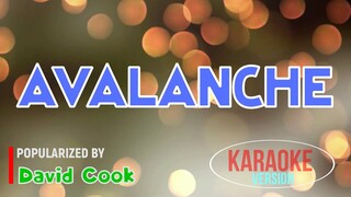 Avalanche - David Cook | Karaoke Version |HQ 🎼📀▶️
