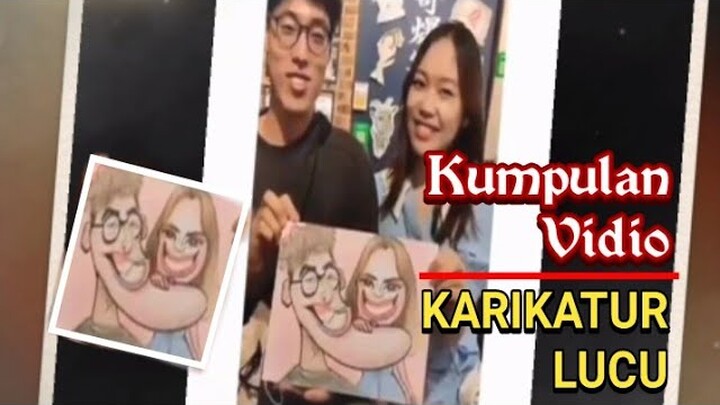 KOMPILASI VIDIO LUKISAN KARIKATUR LUCU|CARICATURE FUNNY