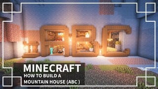 ⚒️Minecraft Tutorial: MINECRAFT MOUNTAIN HOUSE Inspired by letters