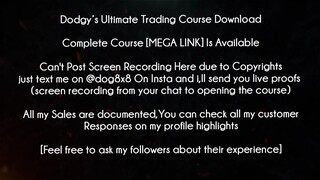 Dodgy’s Ultimate Trading Course Download