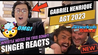 Gabriel Henrique's - Run To You | America's Got Talent Auditions | AGT 2023 | SINGER REACTION