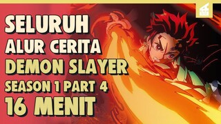 SELURUH ALUR CERITA KIMETSU NO YAIBA Season 1 Part 4 || Keluarnya Kekuatan Terpendam Tanjirou