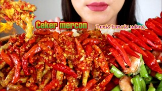 ASMR CEKER MERCON + TUMIS BUNCIS UDANG | ASMR MUKBANG INDONESIA