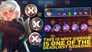 THIS WHY GUSION IS ONE OF THE DEADLIEST ASSASINS IN MOBILE LEGENDS - MLBB