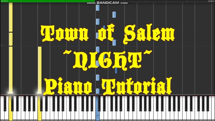 Town of Salem - Night (Piano Tutorial)