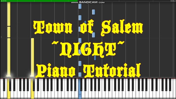 Town of Salem - Night (Piano Tutorial)