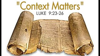 1-1-22  MESSAGE - "Context Matters
