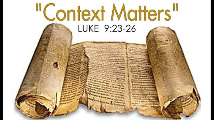 1-1-22  MESSAGE - "Context Matters