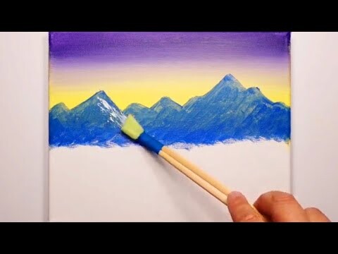 KING ART    PAINTING MOUNTAINS  N 18   PAINTING TECHNIQUE
