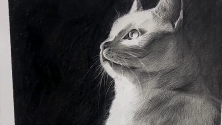 Siswa seni yang lelah tetapi bahagia