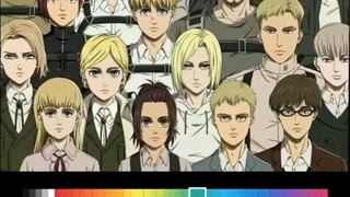 [ Attack on Titan ] Let those who haven't watched Attack on Titan guess who is the pair