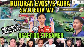 LAGI2 AURA KALAHKAN EVOS DGN CARA YG SAMA!! REACTION STREAMER EVOS VS AURA MPL SEASON 10