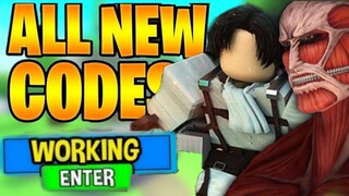 *NEW* SECRET UPDATE CODES IN UNTITLED ATTACK ON TITAN ROBLOX 2020 (Untitled Attack on Titan) OP CODE