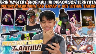 SPIN MYSTERY SHOP KALI INI DISKON 98% TERNYATA DPETNYA SKIN ACAK! ADA TAS SAYAP & SET LETHAL TAILOR😱