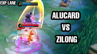 ALUCARD VS ZILONG EXP LANE !!!