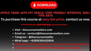 Simple Trade with OTC Oracle User-Friendly Interface, Real-Time Data