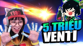 [GENSHIN IMPACT] &quot;Trộm&quot; nhẹ 5 triệu, Misthy quay Gacha khô máu Venti và vũ khí mới !!!