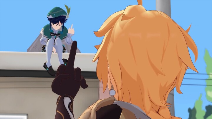 [Genshin Impact/Funny] How Wendy and Sora communicate
