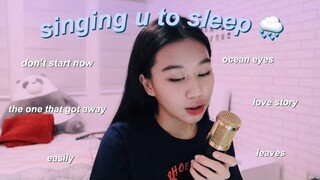 i try singing u to sleep. (sad songs + rain)