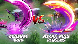 Alpha Mecha-king Perseus VS General Void Skin Comparison