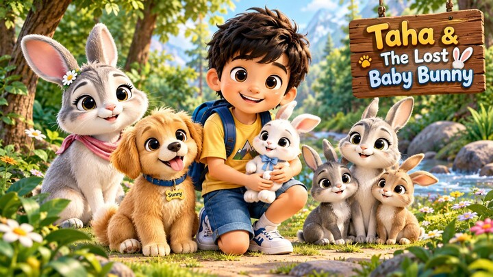 Taha & The Lost Baby Bunny | Animated Kids Story