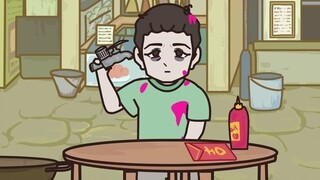 Who would be hit by a red envelope when they start work?