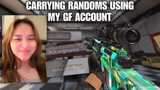 CARRYING RANDOMS USING MY GF ACCOUNT (Funny Reactions)