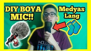 GUMAWA AKO NG DIY NA BOYA MIC GAMIT LANG ANG MEDYAS!!! #TAGALOG