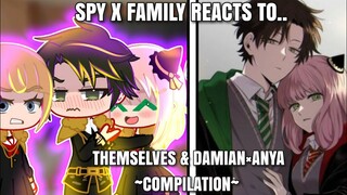 👒Spy x family + Damian's FANGIRLS + Forger family, react to Anya x Damian, Gacha club👒, compilation