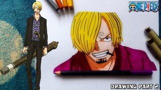 Menggambar Sanji 💥 ( Anime ) One Piece Part 2/2