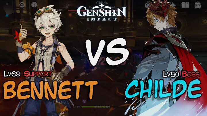 Bennett Vs Childe - SOLO NO FOOD NO BUFF | GENSHIN IMPACT