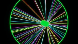 تتسارع الكرة الصغيرة مع الارتداد حتى تظهر عبارة "مرحبًا"، ثم يتعطل الكمبيوتر