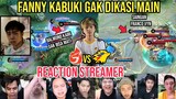 FANNY KABUKI GAK DIKASI MAIN REACTION STREAMER AURA VS ONIC GAME 1
