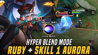 Nonstop CC!! Ruby + Frozen AURORA!! Hyper Blend Mode Mobile Legends: Bang Bang