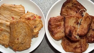 cách làm khô lan phồng ủ chao. bằng sườn non chay