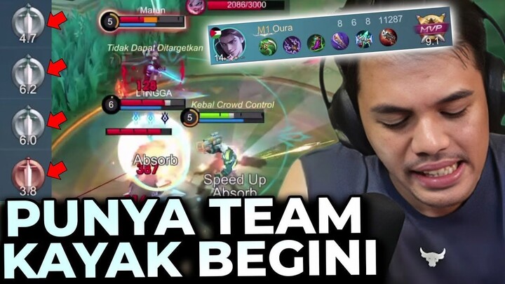 Ampun Gw Main Kalo Kayak Gini Terus!! Berasa 1 VS 9 Orang!! - Mobile Legends