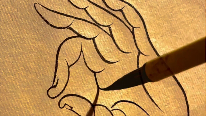 How to draw “OK” – done in twenty seconds.