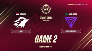 ONIC Esports vs Triple Esports GAME 2 M5 World Championship Group Stage | ONIC vs TE