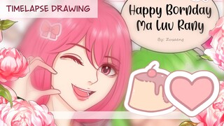 [OC Drawing] Ulang Tahun Sobat Pinku🌸