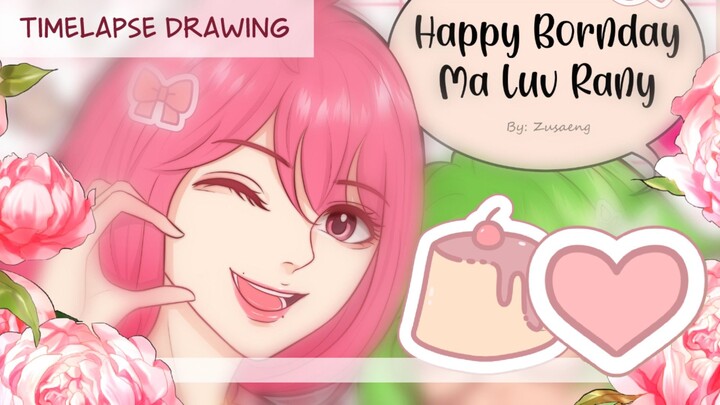[OC Drawing] Ulang Tahun Sobat Pinku🌸